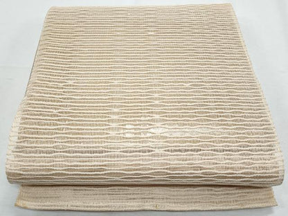 平和屋着物＊夏物　八寸名古屋帯　よろけ縞　正絹　逸品　CABH8245fb