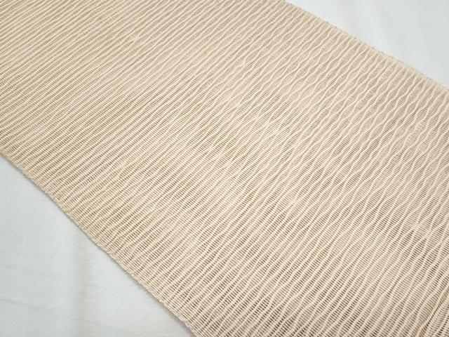 平和屋着物＊夏物　八寸名古屋帯　よろけ縞　正絹　逸品　CABH8245fb