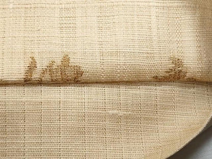 平和屋着物＊夏物　西陣　老舗　渡文謹製　手織　すくひ　太鼓柄名古屋帯　作家物　枝花文　金糸　正絹　逸品　CABH8255fb