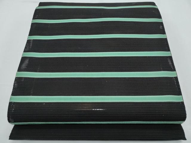 平和屋着物＊夏物　八寸名古屋帯　絽綴れ　横段文　正絹　逸品　CABH8261fb