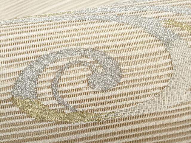平和屋着物＊夏物　八寸名古屋帯　絽綴れ　流水文　正絹　逸品　CABH8267fb