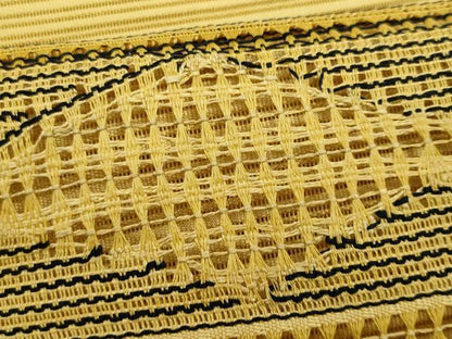 平和屋着物＊夏物　八寸名古屋帯　幾何学文　正絹　逸品　CABH8273fb