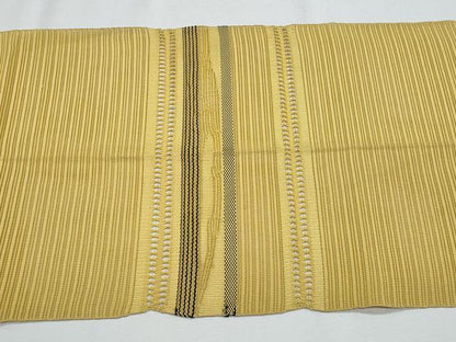 平和屋着物＊夏物　八寸名古屋帯　幾何学文　正絹　逸品　CABH8273fb