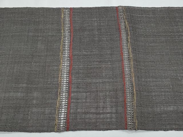 平和屋着物＊夏物　八寸名古屋帯　抽象文　正絹　逸品　CABH8274fb