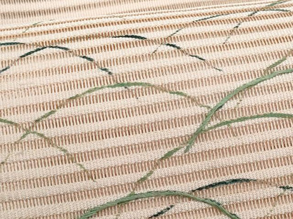 平和屋着物＊夏物　八寸名古屋帯　刺繍　絽綴れ　舞蝶草花文　正絹　逸品　CABH8278fb