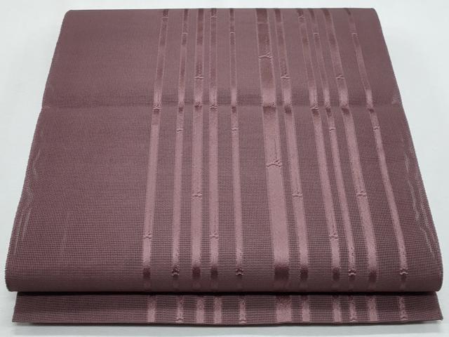 平和屋着物＊夏物　本場筑前博多織　八寸名古屋帯　竹並び　正絹　逸品　CABH8280fb