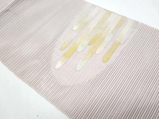 平和屋着物＊夏物　八寸名古屋帯　絽綴れ　霞文　金銀糸　正絹　逸品　CABH8285fb