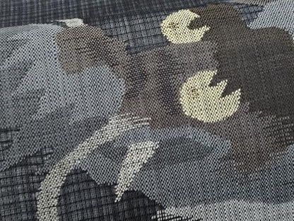 平和屋着物＊夏物　六寸帯　龍　金糸　さんび　正絹　逸品　CABH8286fb