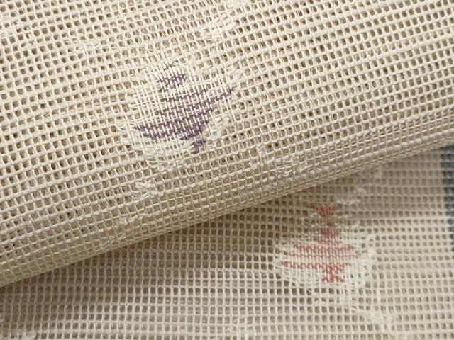 平和屋着物＊夏物　1854年創業　帯屋捨松　八寸名古屋帯　菱文　正絹　逸品　CABH8290fb