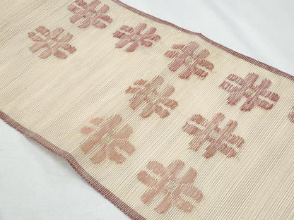 平和屋着物＊夏物　八寸名古屋帯　舞花文　金糸　正絹　逸品　CABH8314fb