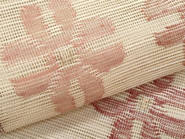 平和屋着物＊夏物　八寸名古屋帯　舞花文　金糸　正絹　逸品　CABH8314fb