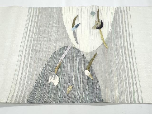 平和屋着物＊夏物　太鼓柄袋帯　すくい織　枝花文　正絹　逸品　CABH8321fb