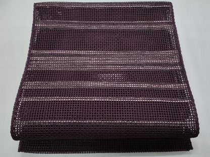 平和屋着物＊夏物　八寸名古屋帯　横段文　正絹　逸品　CABH8322fb