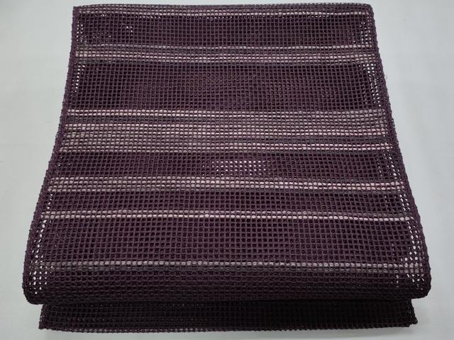 平和屋着物＊夏物　八寸名古屋帯　横段文　正絹　逸品　CABH8322fb