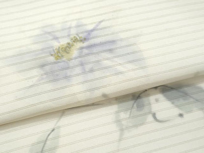 平和屋着物＊夏物　絽塩瀬　九寸名古屋帯　手描き　枝花文　金彩　正絹　逸品　CABH8324fb