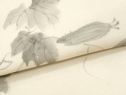 平和屋着物＊夏物　九寸名古屋帯　作家物　手描き　成り物　蔦の葉文　正絹　逸品　CABH8327fb