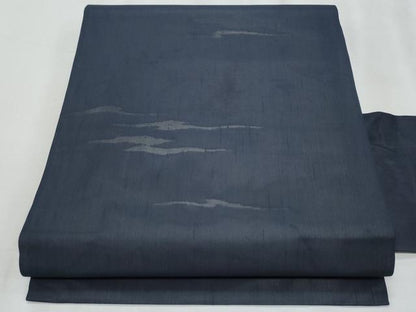 平和屋着物＊夏物　九寸名古屋帯　霞文　紺色　正絹　逸品　CABH8333fb