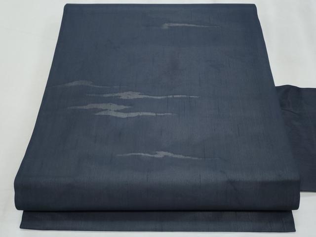 平和屋着物＊夏物　九寸名古屋帯　霞文　紺色　正絹　逸品　CABH8333fb