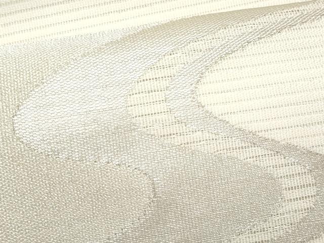 平和屋着物＊夏物　九寸名古屋帯　流水文　銀糸　正絹　逸品　CABH8339fb