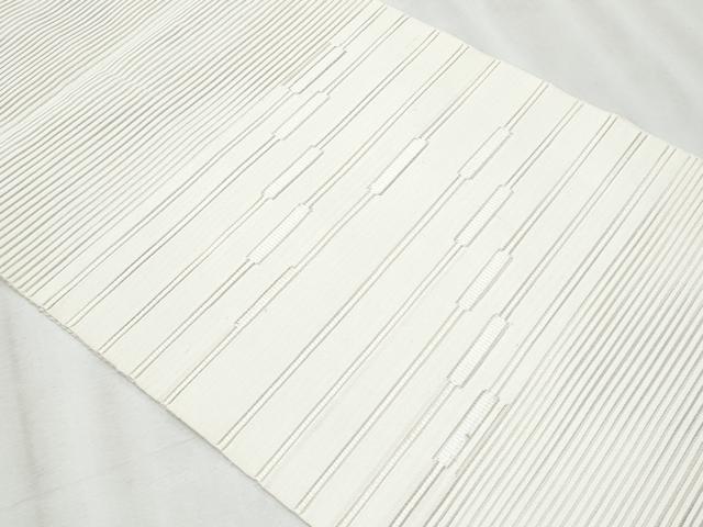 平和屋着物＊夏物　八寸名古屋帯　絽綴れ　横段文　正絹　逸品　CABH8344fb