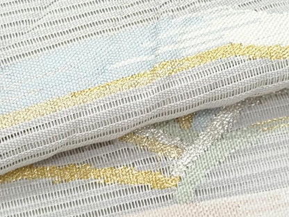 平和屋着物＊夏物　八寸名古屋帯　絽綴れ　吉祥文　金銀糸　正絹　逸品　CABH8349fb