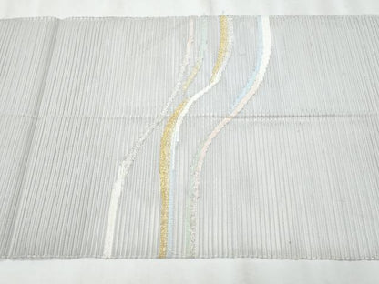 平和屋着物＊夏物　八寸名古屋帯　絽綴れ　吉祥文　金銀糸　正絹　逸品　CABH8349fb