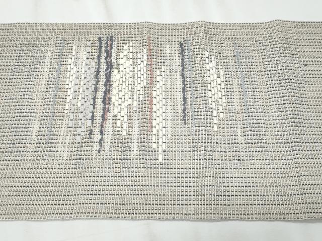 平和屋着物＊夏物　八寸名古屋帯　霞文　正絹　逸品　CABH8351fb