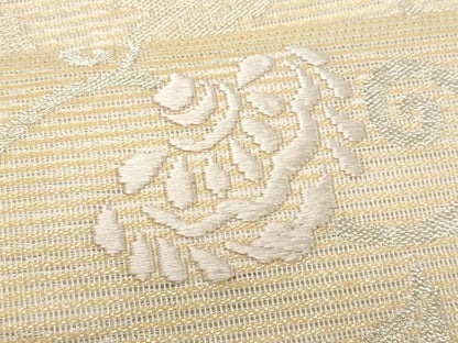 平和屋着物＊夏物　九寸名古屋帯　唐織　更紗花唐草文　正絹　逸品　CABH8353fb