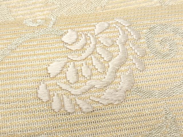 平和屋着物＊夏物　九寸名古屋帯　唐織　更紗花唐草文　正絹　逸品　CABH8353fb