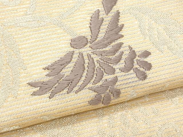 平和屋着物＊夏物　九寸名古屋帯　唐織　更紗花唐草文　正絹　逸品　CABH8353fb