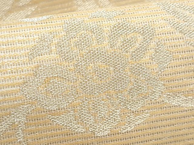 平和屋着物＊夏物　九寸名古屋帯　唐織　更紗花唐草文　正絹　逸品　CABH8353fb