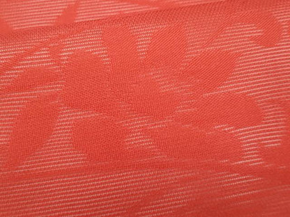 平和屋着物＊夏物　九寸名古屋帯　枝花文　鴇浅葱色　正絹　逸品　CABH8359fb