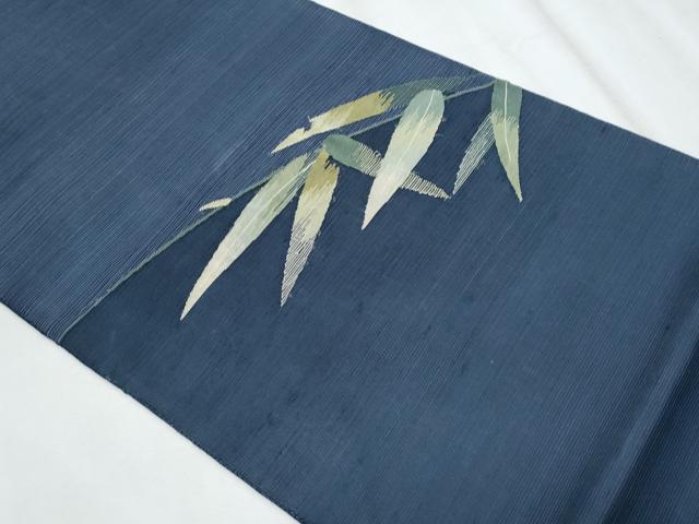 平和屋着物＊夏物　太鼓柄袋帯　すくい織　枝葉文　正絹　逸品　CABH8364fb