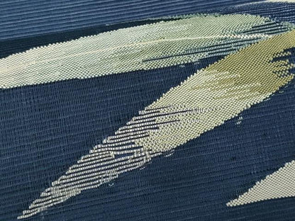 平和屋着物＊夏物　太鼓柄袋帯　すくい織　枝葉文　正絹　逸品　CABH8364fb