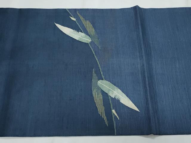 平和屋着物＊夏物　太鼓柄袋帯　すくい織　枝葉文　正絹　逸品　CABH8364fb