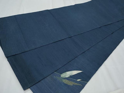 平和屋着物＊夏物　太鼓柄袋帯　すくい織　枝葉文　正絹　逸品　CABH8364fb