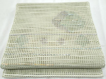 平和屋着物＊夏物　八寸名古屋帯　羅　抽象文　正絹　逸品　CABH8367fb