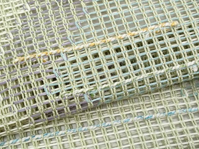 平和屋着物＊夏物　八寸名古屋帯　羅　抽象文　正絹　逸品　CABH8367fb