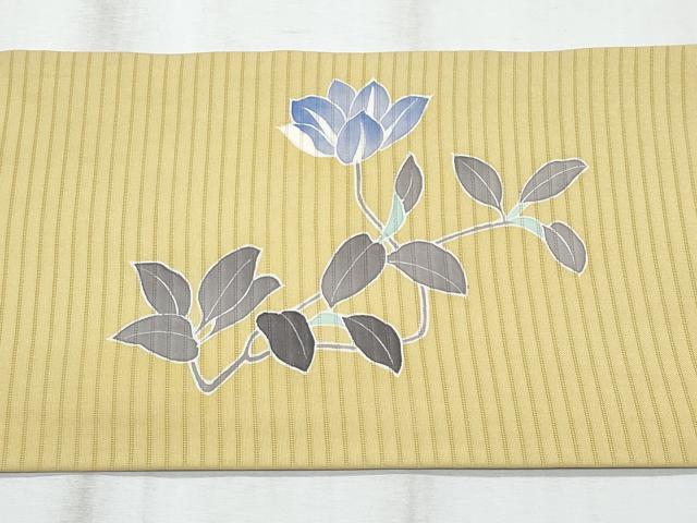 平和屋着物＊夏物　絽塩瀬　九寸名古屋帯　友禅　枝花文　正絹　逸品　CABH8369fb