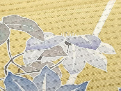 平和屋着物＊夏物　絽塩瀬　九寸名古屋帯　友禅　枝花文　正絹　逸品　CABH8369fb