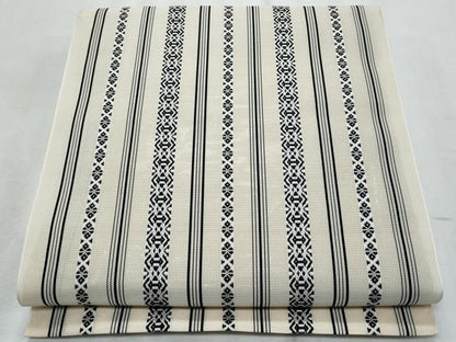 平和屋着物＊夏物　本場筑前博多織　八寸名古屋帯　紗献上　練色　正絹　逸品　CABH8372fb