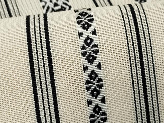 平和屋着物＊夏物　本場筑前博多織　八寸名古屋帯　紗献上　練色　正絹　逸品　CABH8372fb