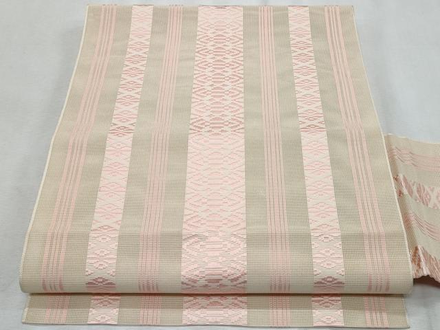 平和屋着物＊夏物　本場筑前博多織　八寸名古屋帯　紗献上　正絹　逸品　CABH8374fb