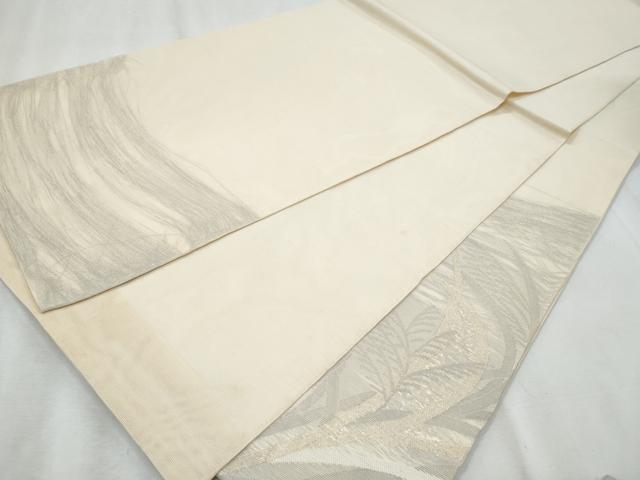 平和屋着物＊夏物　太鼓柄袋帯　草木文　正絹　逸品　CABH8382fb