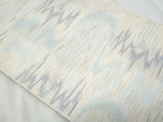 平和屋着物＊夏物　六通柄　本袋帯　太子間道　銀糸　正絹　逸品　CABH8383fb