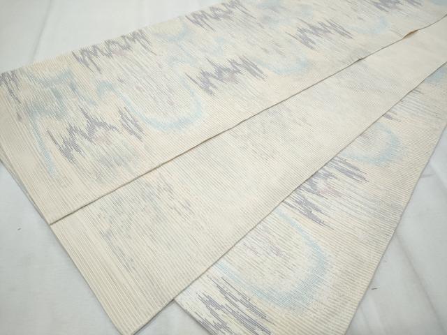 平和屋着物＊夏物　六通柄　本袋帯　太子間道　銀糸　正絹　逸品　CABH8383fb