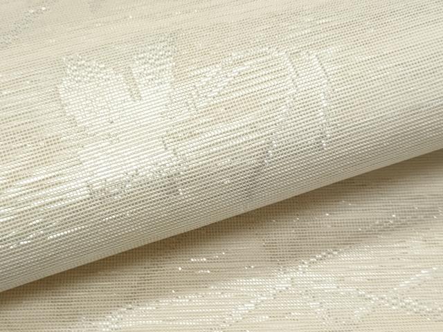 平和屋着物＊夏物　六通柄袋帯　舞蝶文　銀糸　正絹　逸品　CABH8385fb