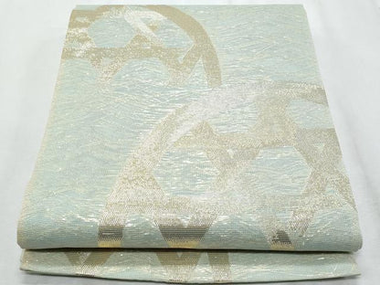 平和屋着物＊夏物　六通柄袋帯　籬文　金糸　正絹　逸品　CABH8397fb