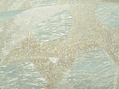 平和屋着物＊夏物　六通柄袋帯　籬文　金糸　正絹　逸品　CABH8397fb