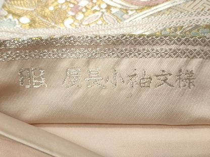 平和屋着物◎西陣　服部織物謹製　六通柄袋帯　唐織　慶長小袖文様　金銀糸　正絹　逸品　CABH8457qe